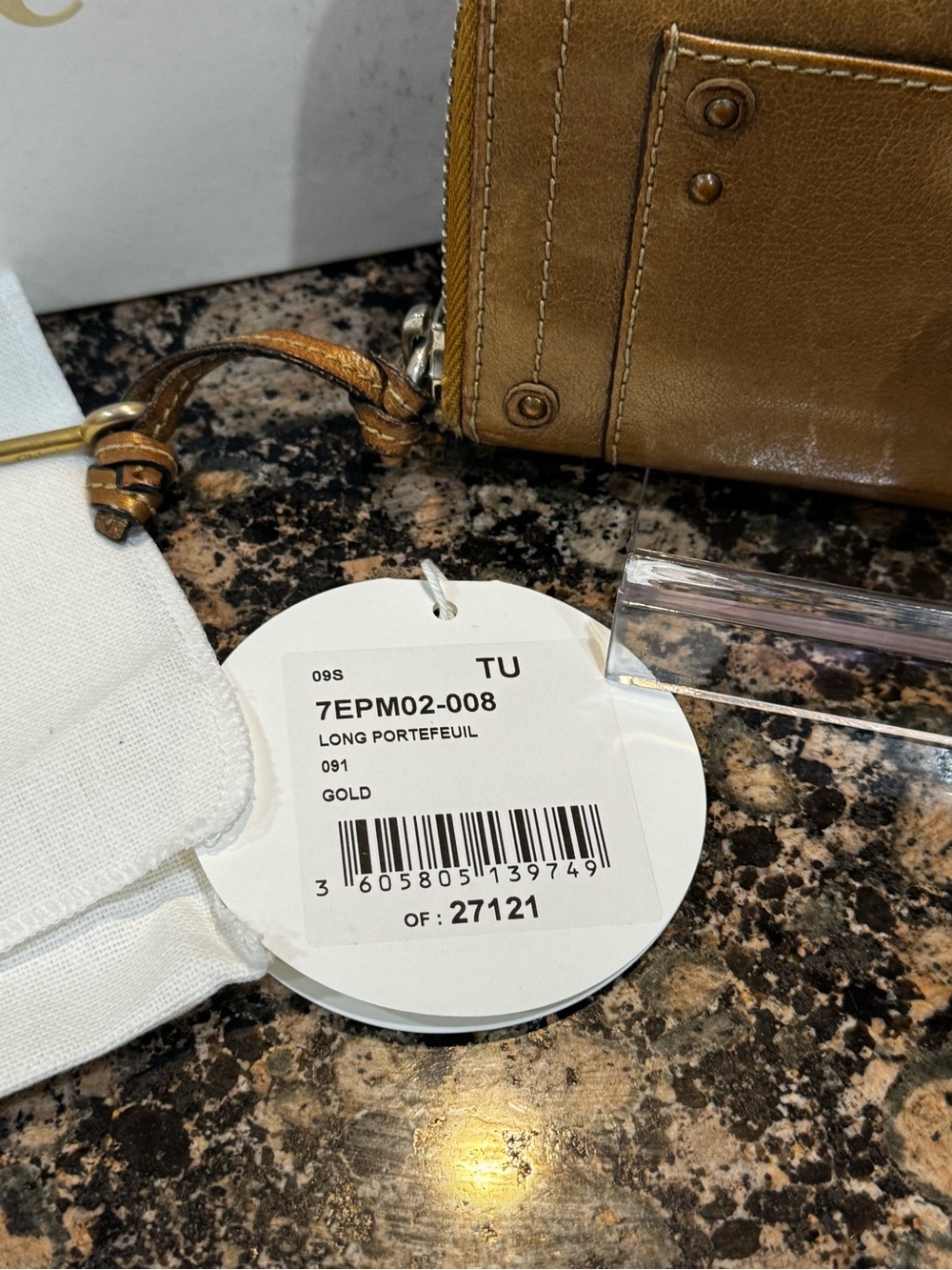 Chloe Paddington Long PORTEFEUIL Gold wallet - Picture 3 of 13